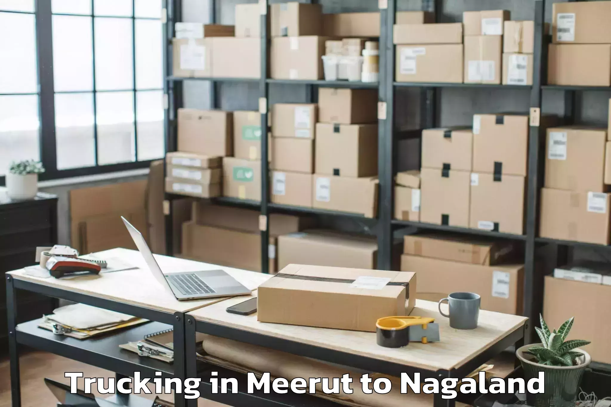 Leading Meerut to Ongpangkong Trucking Provider